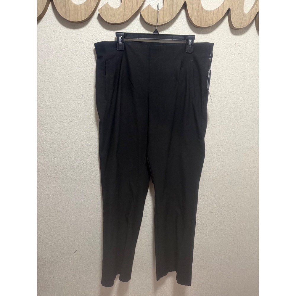 Tribal Audrey Black High Rise Pull On Slim Leg Pants Womens Size 14 Professional